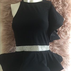 Asymmetrical Bell Flared 💎 Diamond Top.